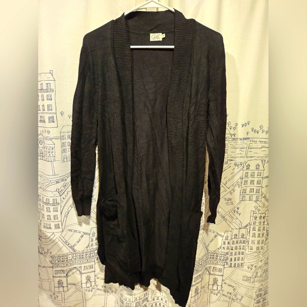 EUC Women's Cielo Black Cardigan Size Small